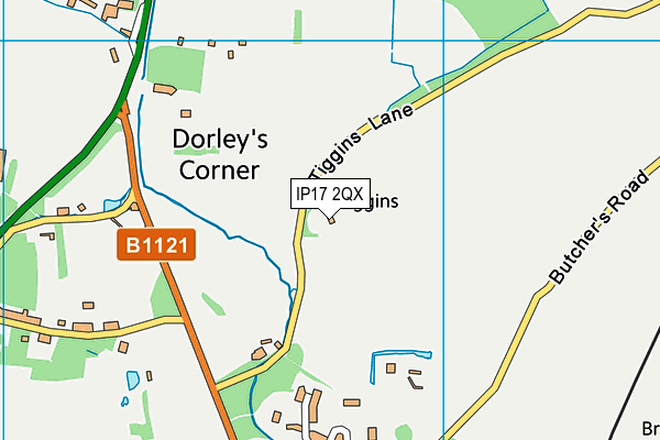 IP17 2QX map - OS VectorMap District (Ordnance Survey)