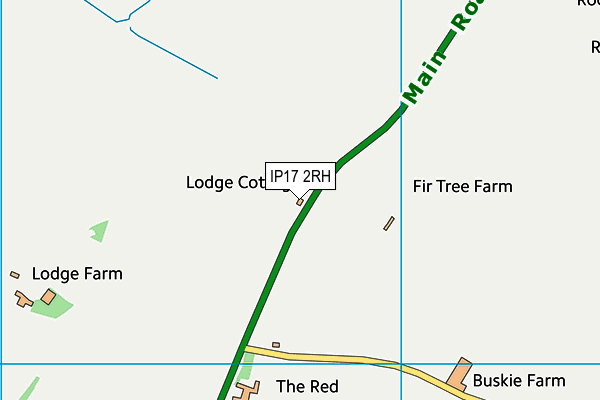 IP17 2RH map - OS VectorMap District (Ordnance Survey)