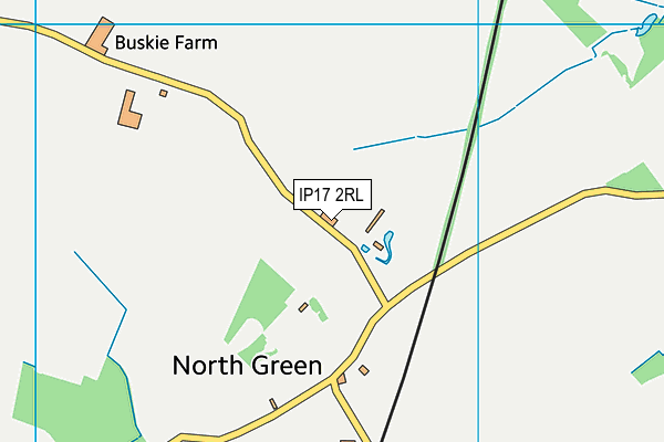 IP17 2RL map - OS VectorMap District (Ordnance Survey)