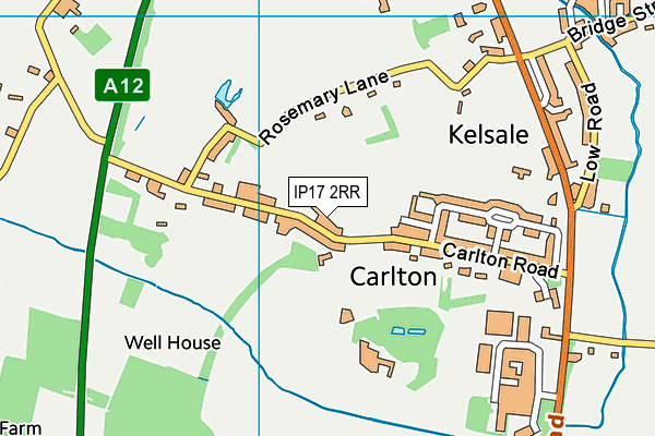 IP17 2RR map - OS VectorMap District (Ordnance Survey)