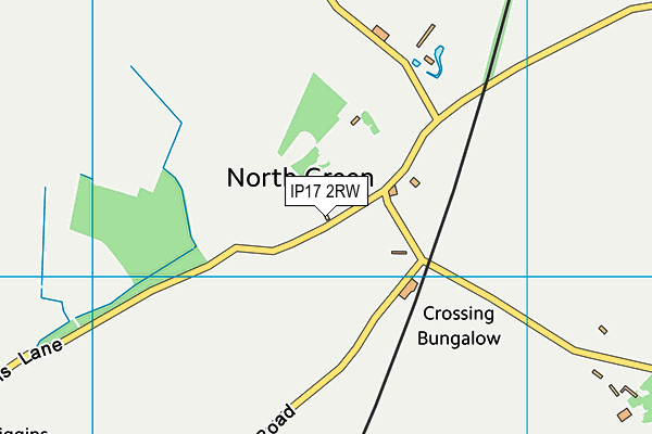 IP17 2RW map - OS VectorMap District (Ordnance Survey)