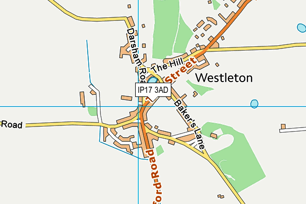 IP17 3AD map - OS VectorMap District (Ordnance Survey)