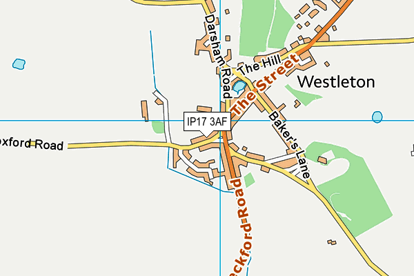 IP17 3AF map - OS VectorMap District (Ordnance Survey)