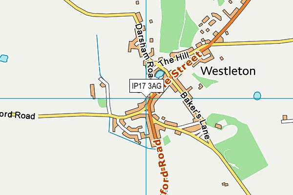 IP17 3AG map - OS VectorMap District (Ordnance Survey)
