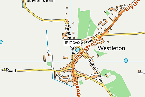 IP17 3AQ map - OS VectorMap District (Ordnance Survey)