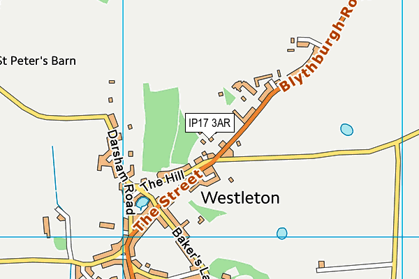 IP17 3AR map - OS VectorMap District (Ordnance Survey)