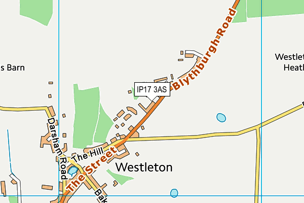 IP17 3AS map - OS VectorMap District (Ordnance Survey)