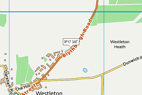 IP17 3AT map - OS VectorMap District (Ordnance Survey)