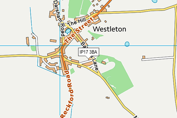 IP17 3BA map - OS VectorMap District (Ordnance Survey)