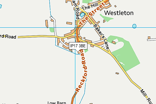 IP17 3BE map - OS VectorMap District (Ordnance Survey)