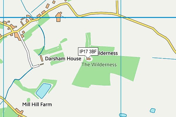 IP17 3BF map - OS VectorMap District (Ordnance Survey)