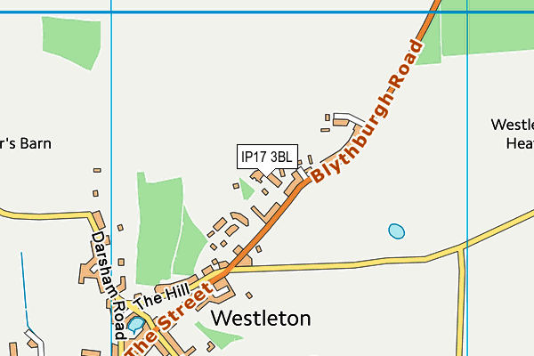 IP17 3BL map - OS VectorMap District (Ordnance Survey)