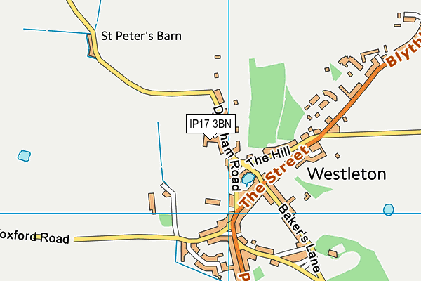 IP17 3BN map - OS VectorMap District (Ordnance Survey)
