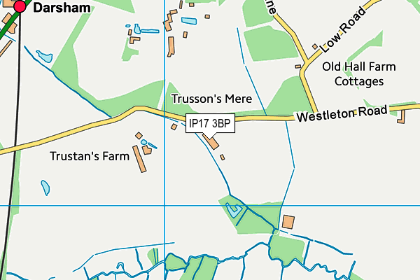 IP17 3BP map - OS VectorMap District (Ordnance Survey)