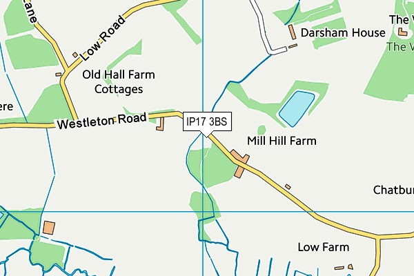 IP17 3BS map - OS VectorMap District (Ordnance Survey)