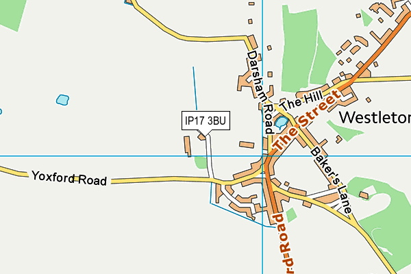 IP17 3BU map - OS VectorMap District (Ordnance Survey)