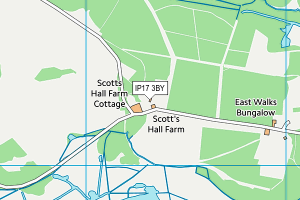IP17 3BY map - OS VectorMap District (Ordnance Survey)