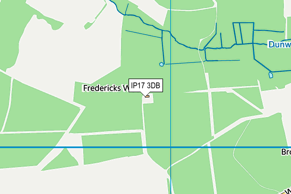 IP17 3DB map - OS VectorMap District (Ordnance Survey)