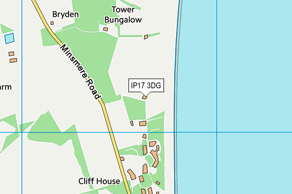 IP17 3DG map - OS VectorMap District (Ordnance Survey)