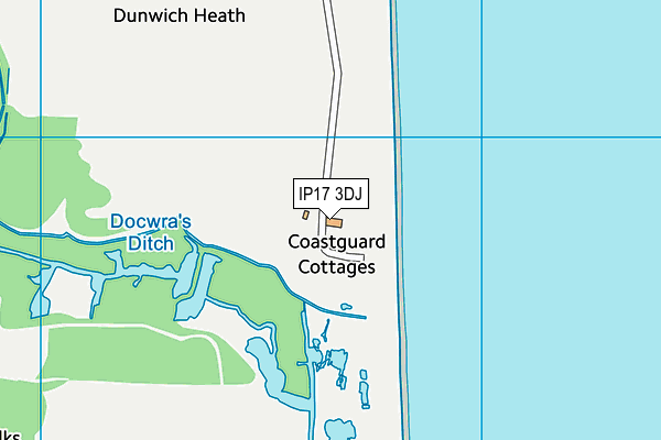 IP17 3DJ map - OS VectorMap District (Ordnance Survey)