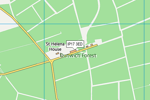 IP17 3ED map - OS VectorMap District (Ordnance Survey)