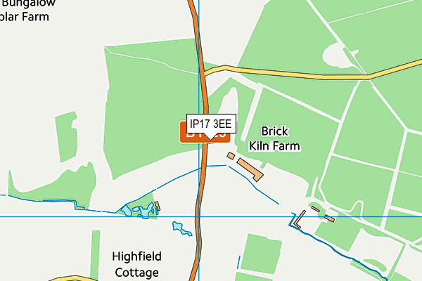 IP17 3EE map - OS VectorMap District (Ordnance Survey)