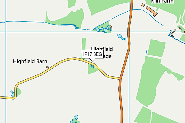 IP17 3EG map - OS VectorMap District (Ordnance Survey)