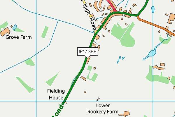 IP17 3HE map - OS VectorMap District (Ordnance Survey)