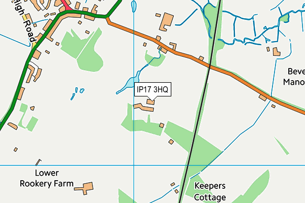 IP17 3HQ map - OS VectorMap District (Ordnance Survey)