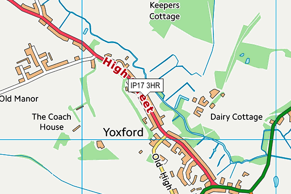 IP17 3HR map - OS VectorMap District (Ordnance Survey)