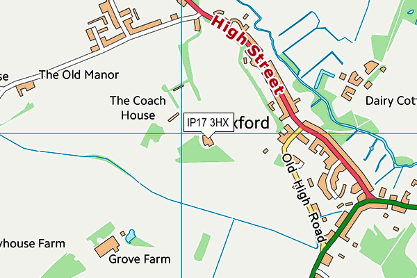 IP17 3HX map - OS VectorMap District (Ordnance Survey)