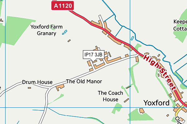 IP17 3JB map - OS VectorMap District (Ordnance Survey)