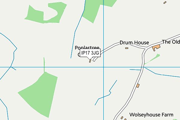 IP17 3JG map - OS VectorMap District (Ordnance Survey)