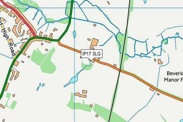 IP17 3LG map - OS VectorMap District (Ordnance Survey)