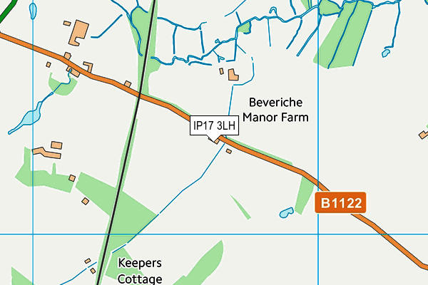 IP17 3LH map - OS VectorMap District (Ordnance Survey)