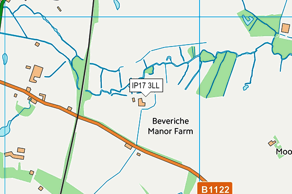 IP17 3LL map - OS VectorMap District (Ordnance Survey)