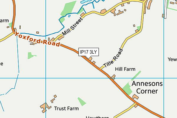 IP17 3LY map - OS VectorMap District (Ordnance Survey)