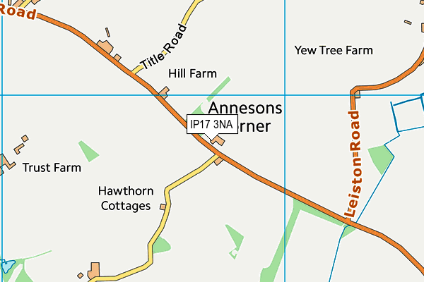 IP17 3NA map - OS VectorMap District (Ordnance Survey)