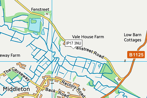 IP17 3NU map - OS VectorMap District (Ordnance Survey)