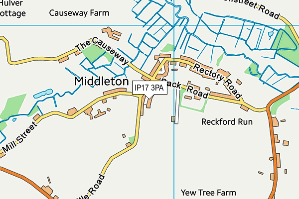 IP17 3PA map - OS VectorMap District (Ordnance Survey)