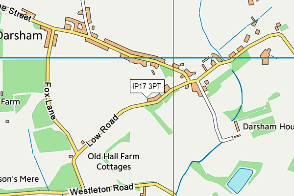 IP17 3PT map - OS VectorMap District (Ordnance Survey)