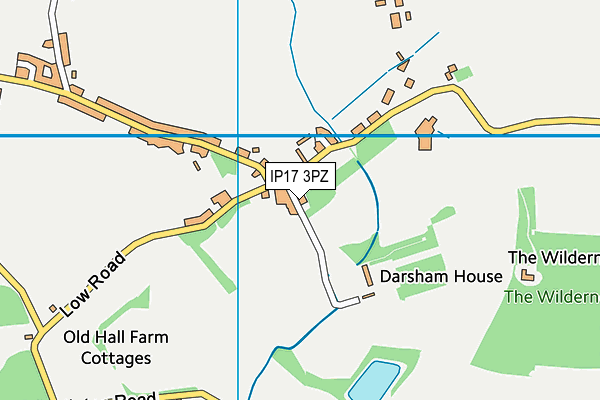 IP17 3PZ map - OS VectorMap District (Ordnance Survey)