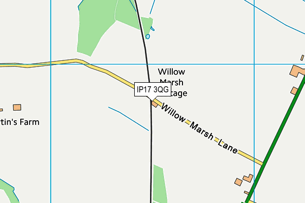 IP17 3QG map - OS VectorMap District (Ordnance Survey)