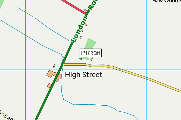 IP17 3QH map - OS VectorMap District (Ordnance Survey)