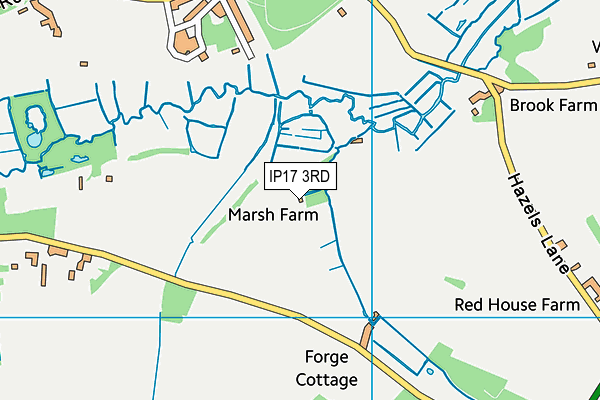 IP17 3RD map - OS VectorMap District (Ordnance Survey)