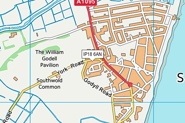 IP18 6AN map - OS VectorMap District (Ordnance Survey)