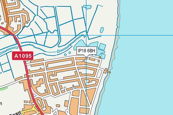 IP18 6BH map - OS VectorMap District (Ordnance Survey)
