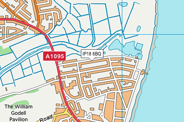 IP18 6BQ map - OS VectorMap District (Ordnance Survey)