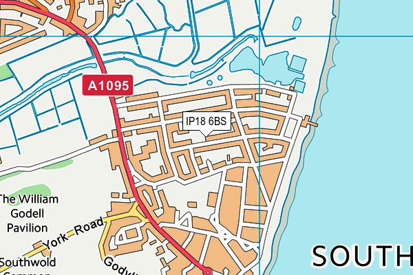 Southwold And District Tennis Club map (IP18 6BS) - OS VectorMap District (Ordnance Survey)