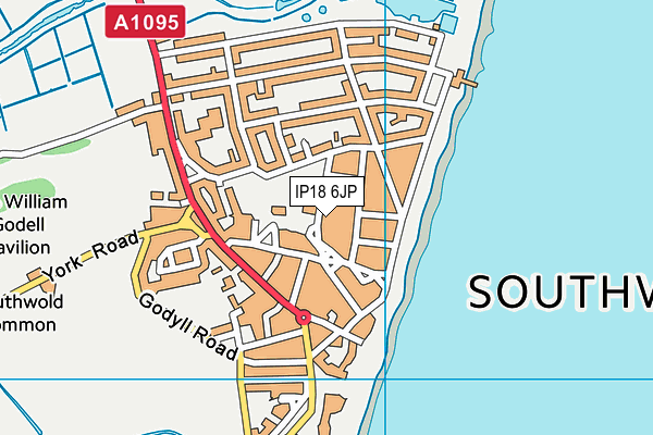 Southwold Primary School map (IP18 6JP) - OS VectorMap District (Ordnance Survey)